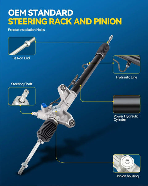 Power Steering Rack And Pinion Assembly For Honda CRV 1997 1998 1999 2000 2001 Direct Fit Hydraulic Replacement 26 1776 No Fuss Easy Install Plug And Play Durable
