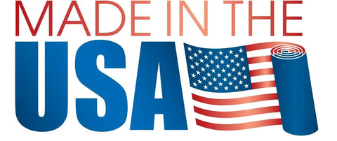 Made in the USA text with American flag design