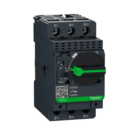 GV2 P32 Motor Circuit Breaker 24 To 32 Amp For Industrial Motor Protection Beefy Heavy Duty Breaker With Precise Trip