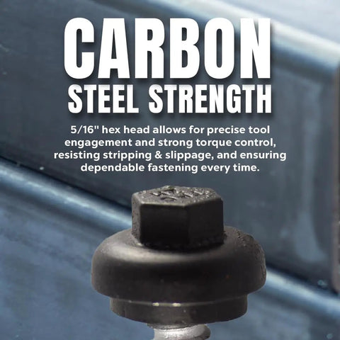 Orange Long Life Built To Last Lap Stitch Roofing Fastener Size 14 x 7/8 Self Tapping Screw With EPDM Washer