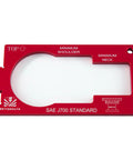 2 Inch King Pin Wear Gauge Made From Aluminum Alloy Portable On The Go SAE J700 Compliant Tool For Quick Accurate King Pin Neck Wear Measurements In Automotive Maintenance, red