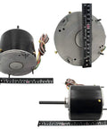 HVAC Condenser Motor 1/6-1/3 HP, Single Phase, 1 Speed, 208/230V, 1075 RPM with ruler for size reference