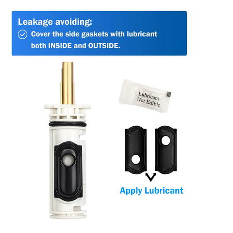 Cartridge Replacement Kit For 1222 One Handle Tub And Shower Valve With Removal Tool lubrication instructions