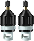 2 Pack Inflatable Boat And Paddleboard Pump Adapter Set Premium Brass And PA66 Construction Quick Inflation And Tight Seal Durable SUP Kayak Air Adapter For Boats And Boards