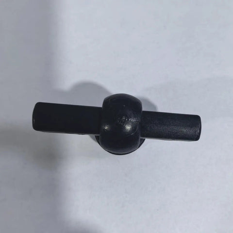 Heavy Duty Commercial T Head Shock Absorbing End Fitting For Hydraulic Rod Screw Head System 500kg black polymer
