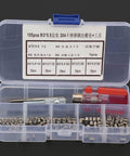 105 Piece Stainless Steel Threaded Inserts Repair Kit For Aluminum And Plastic, Wire Insert Installation Set, M3 X 0.5 Internal Thread