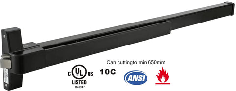 Commercial Push Bar Panic Exit Device With Lever Handle In Premium 304 Stainless Steel UL10C And ANSI Grade 1 Certified
