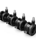 TV Cart Wheel Stem Casters Set Of 4 With Brake And 360 Degree Swivel For Furniture And Carts Fit M8 Screw Threads Up To 176lbs Capacity
