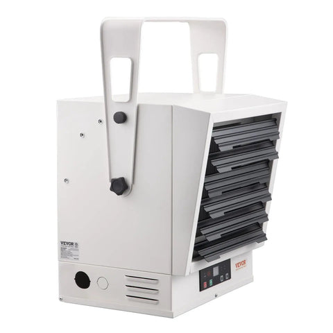 Beast 10000W Digital Garage Heater With Remote Control, Wall Or Ceiling Mount, Overheat Protection, angled side view