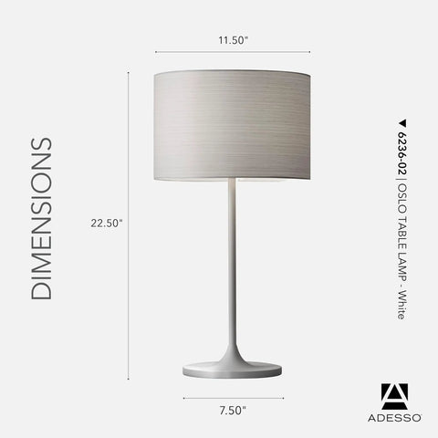 Table Lamp With Scratch Proof And Corrosion Resistant Body Matte White In A Scandinavian Inspired Tulip Design With A Striped Shade
