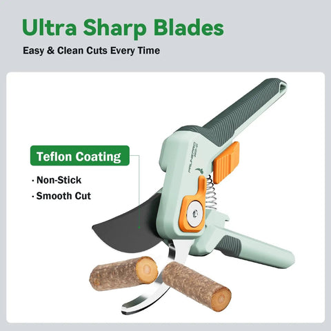 All In One Pruning Shears And Garden Scissors Set For Pros And Diyers, Heavy Duty Pruners With Sharp Stainless Steel Blades, Rust Resistant