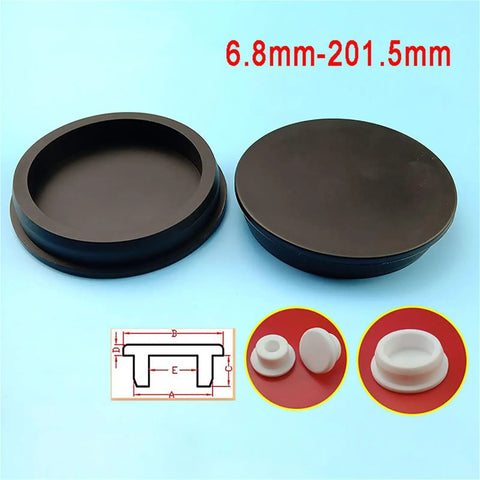 Ultimate Silicone Rubber Hole Plugs And Blanking End Caps For Pipes Tubes Plus O-Ring Assortment Kit Waterproof Dustproof Sealed Stopper For DIY Furniture Sports Gear Gadgets Or Craft Projects To Keep Stuff Safe And Snug. black silicone end caps, 6.8mm-201.5mm