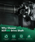 Front Driveshaft Assembly For Hummer H3 And H3T 2006 To 2010 29.65 To 31.61 Inch Prop Shaft Upgrade Heavy Duty Drive Shaft For 3.5L 3.7L 5.3L V8 Off Road Ready, steel joint close-up