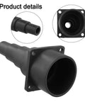 Heavy duty plastic wet dry shop vac adapter with stepped hose connector, 2-1/2 inch to 1 inch diameter, ideal for dust collection.