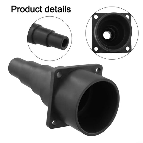 Heavy duty plastic wet dry shop vac adapter with stepped hose connector, 2-1/2 inch to 1 inch diameter, ideal for dust collection.