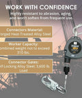 No Nonsense 11 Ft Single Leg Self Retracting Lifeline Featuring Smooth Galvanized Steel Cable And Heavy Duty Double Latch Snap Hook