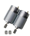 RS550 12V Two Pack High Torque Electric Motors For Kids Ride On Cars with A B C Gear Set 15000RPM Replacement Parts 550 Gearbox