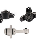 Rock Solid Engine Motor And Transmission Mount Replacement Kit For Hyundai Accent Elantra, showing three mounts in black and silver.