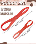 Red Bent Leg Pottery Calipers Dual Size Measuring Rulers For Clay Sculpting Ceramic Crafting, showing dimensions 12.2 inch and 8.3 inch.