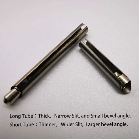 Pro Grade Headphone Jack Removal Tool Set With Stainless Steel Tubes In Different Thickness shown with 20mm and 30mm