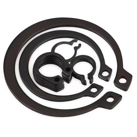 Pro Grade External And Internal Retaining Circlips Kit With Pliers Shaft Collar Washer Set Black Steel C Type Snap Rings