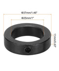 1 Inch Bore Carbon Steel Shaft Collar Set Screw Style Clamping Collars Black 2 Pcs
