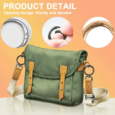 27 Piece Round Carabiner Clips Kit With Zinc Alloy Hooks For Keychains Bags Purses And DIY Projects Includes 3 Colors In 5 Sizes Go To Clips For Everyday Use, round clips on bag