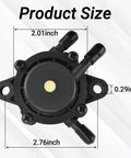 Beefed-Up Fuel Pump Kit For Intek Extended Life V-Twin 18-26HP Engines top view showing dimensions 2.76x2.01 inches