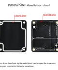 Internal size measurement of Solid Game Changer IP65 Waterproof Dustproof ABS Plastic Project Box For Outdoor Electronics And DIY Projects Heavy Duty Black Junction Enclosure.