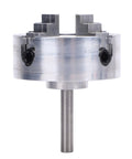 4 Jaw Lathe Chuck Set For Mini Lathe Alloy Steel Self Centering Wood Turning Chuck With Connecting Rod Wrench Heavy Duty