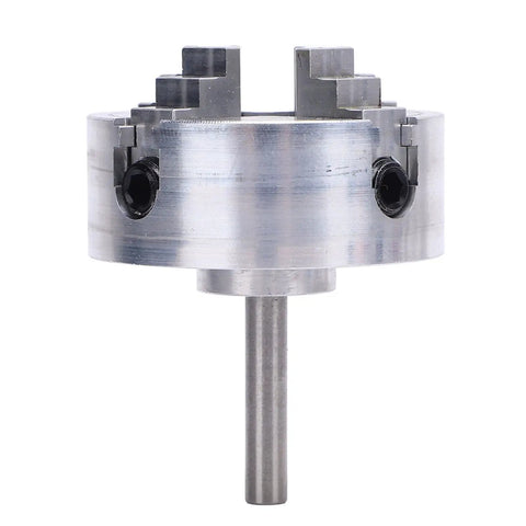 4 Jaw Lathe Chuck Set For Mini Lathe Alloy Steel Self Centering Wood Turning Chuck With Connecting Rod Wrench Heavy Duty