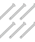 6 Pack 3/16 Inch By 2 Inch Stainless Steel Single Hole Clevis Pins With Flat Heads Beefy Heavy Duty Hitch Pins, top view