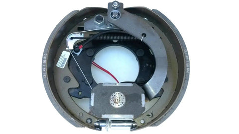 Beefed Up Trailer Axle Backing Plate With Electric Right Hand Brake Flange 12.25 By 3.5 Inch Five Bolt Pattern Fits 9K 10K 12K Axles