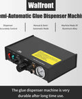 Pro Grade Glue Dispenser Machine With Timer, 0.01ml Precision For Solder Paste And Sealants, aluminum casing, control knobs