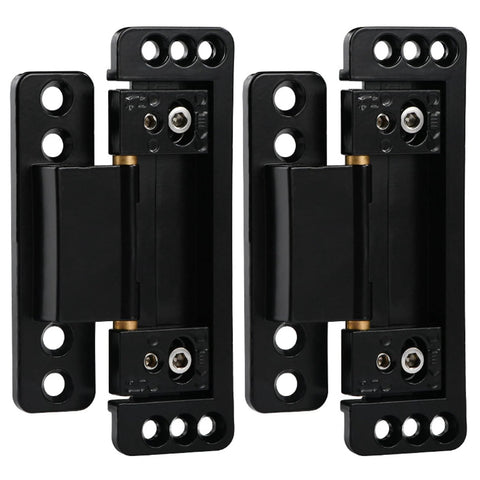 Ultra Thin Hidden Door Hinges 2 Pack Next Level Adjustable Concealed Butt Hinges For Secret Doors 110 Lb Load Bearing