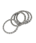 Four Piece Bicycle Ball Bearing Retainer Set With 22 Balls 40mm Outer Diameter And 33.5mm Inner Diameter Replacement Crank And Wheel Bearings For Bike Maintenance And Upgrades
