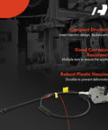 Rear Upper Door Latch Lock Cable Assembly For Ford F-150 1997-2003, image showing cable and latch with key features labeled