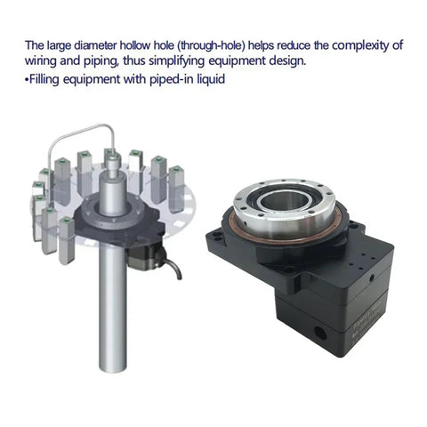 Hollow 360 Degree CNC Rotary Table For Dope Precision Indexing And Milling, featuring hollow design and wiring simplification.