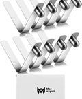 Heavy Duty Push Button Spring Clips Eight Pack For Kayak Paddle And Tent Pole Connections 6mm Stainless Steel Locking Tube Pins For Camping Outdoor Gear Silver Ideal For Outdoor Enthusiasts And Rugged Campsites Moxweyeni