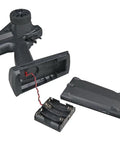 Three Channel 2.4 GHz Computerized RC Surface Transmitter with battery compartment open