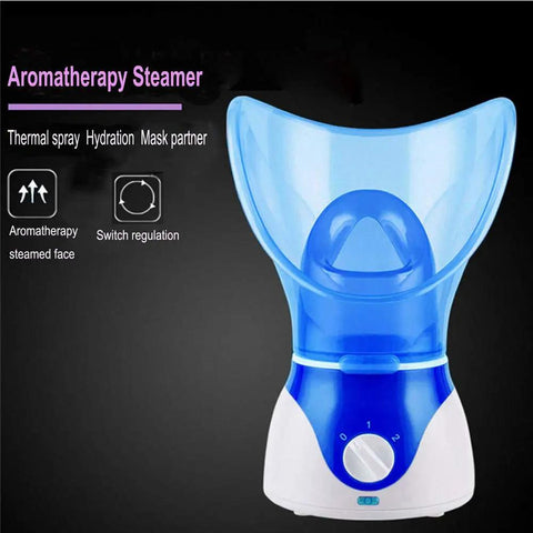 Facial Steamer For At Home Spa Day With Aromatherapy Diffuser Pro Grade Nano Oxygen Ion Spray Deep Pore Opening Steam Inhaler