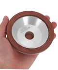 Heavy Duty Diamond Concave Cup Grinding Wheel Perfect For Precision Metal Carbide Cutting And Sharpening Angle Grinders held in hand