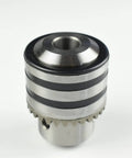 3.0mm To 16mm B16 Drill Chuck Set With Mini Chuck Key for electric drills, stainless steel close-up angle.