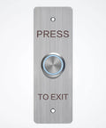 Metal Exit Button from Heavy Duty Waterproof Magnetic Fingerprint Door Access Control Kit With 1200 Pound Holding Force RFID Keypad Reader