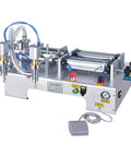 Heavy Duty Horizontal Pneumatic Piston Liquid Filling Machine Stainless Steel Double Head for bottle filling setup