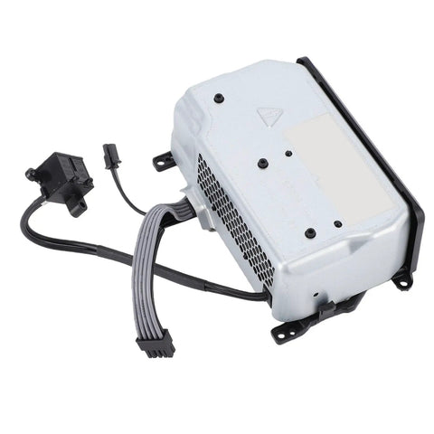 Power Supply For Xbox Series X Console, Streamlined Internal Adapter, Plug And Play Replacement For Easy Repair, Compact Size, Durable Metal Build, High Grade Materials, Quiet, Stable Performance For Marathon Gaming, angled view with cable