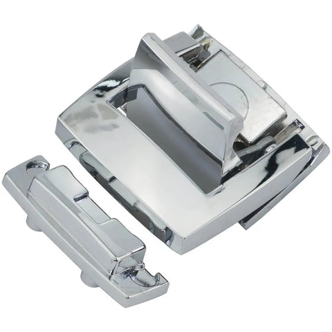 Keyless Alloy Latch Buckle Set For Wooden Boxes And Aluminum Trunk Luggage Repair 2 Pack Silver Finish Lock System