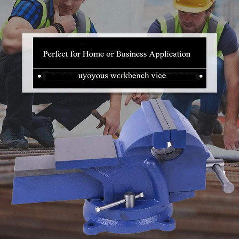 Heavy Duty 6-Inch Swivel Bench Vise With Locking 360-Degree Swivel Base For Metal Milling Tabletop Workbench Clamp Press 150mm Jaw Ideal For Home Shop Projects