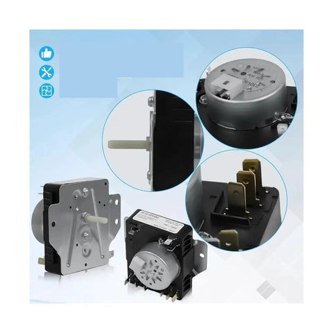 Drying Machine Programmer Assembly W10185982 Replacement Part For Amana Dryers, DIY Friendly, 220V Compatible, Precise Fit, Easy Install, Durable Control Module For Reliable Drying Performance, shown front and side views
