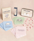 Date Night Special Edition Air Dry Clay Kit For Adults With icons, cards, timer, and pottery stamps for creative sessions
